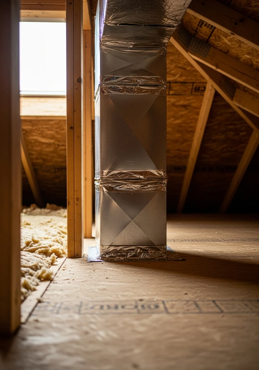Close-up of professional finishing work on an Arnold home improvement project.