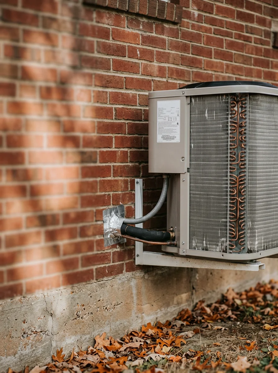 HVAC technician servicing heating and cooling system in Jefferson County home